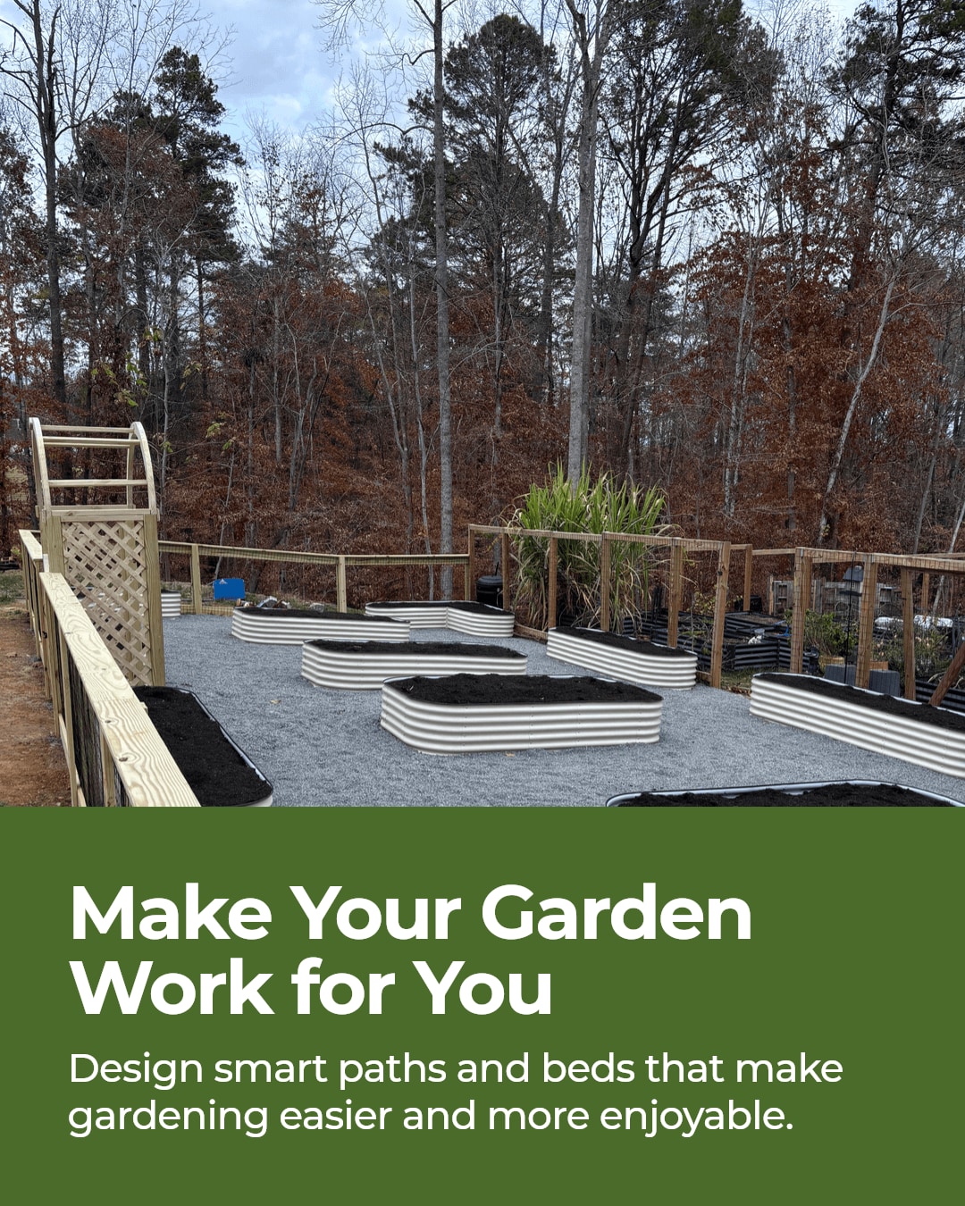 A garden makeover can do more than make a space look better.

When the layout works, the whole garden feels easier to use. You get clearer paths, smarter bed placement, and a space that supports growing, not just sitting there looking nice.

That’s the kind of change we love to build in Durham.

What’s your garden goal?

https://bullcitygardens.com